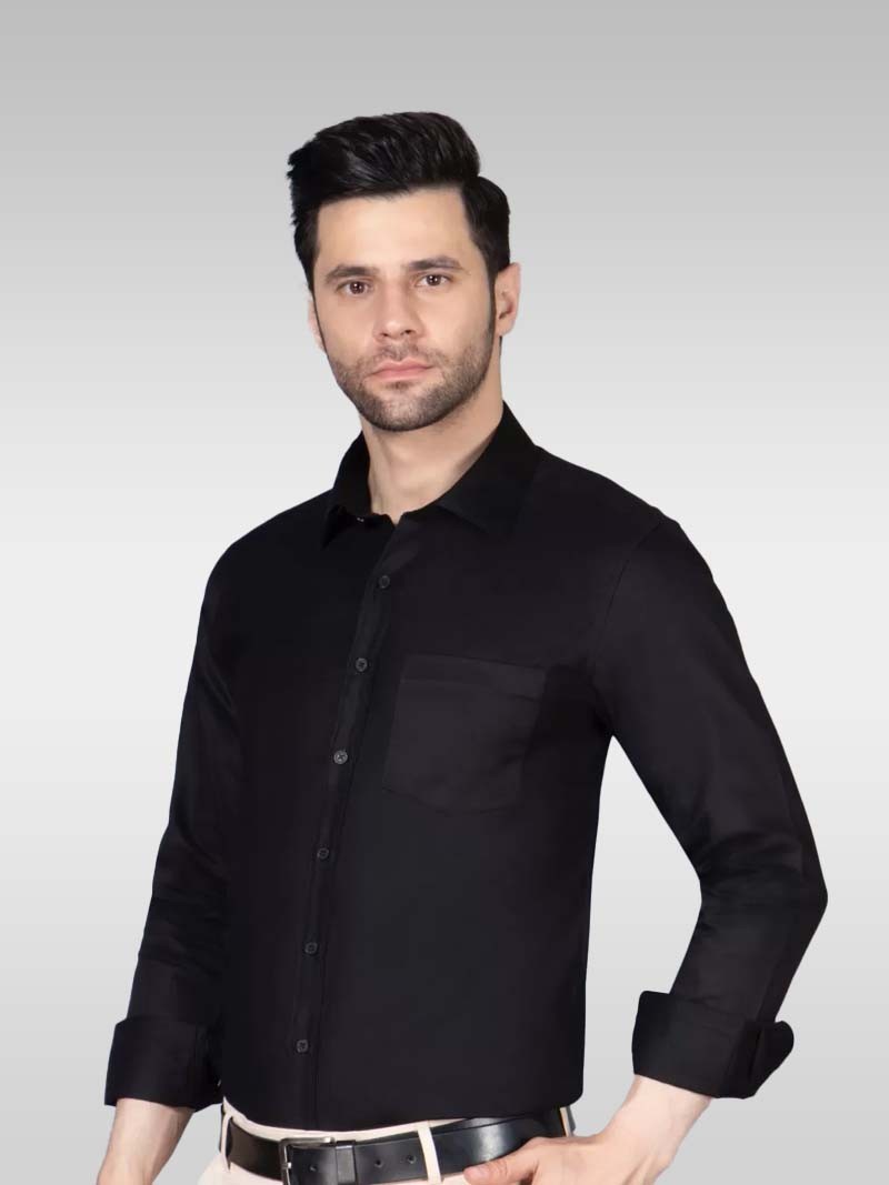 Slim Fit Shirt (Black)