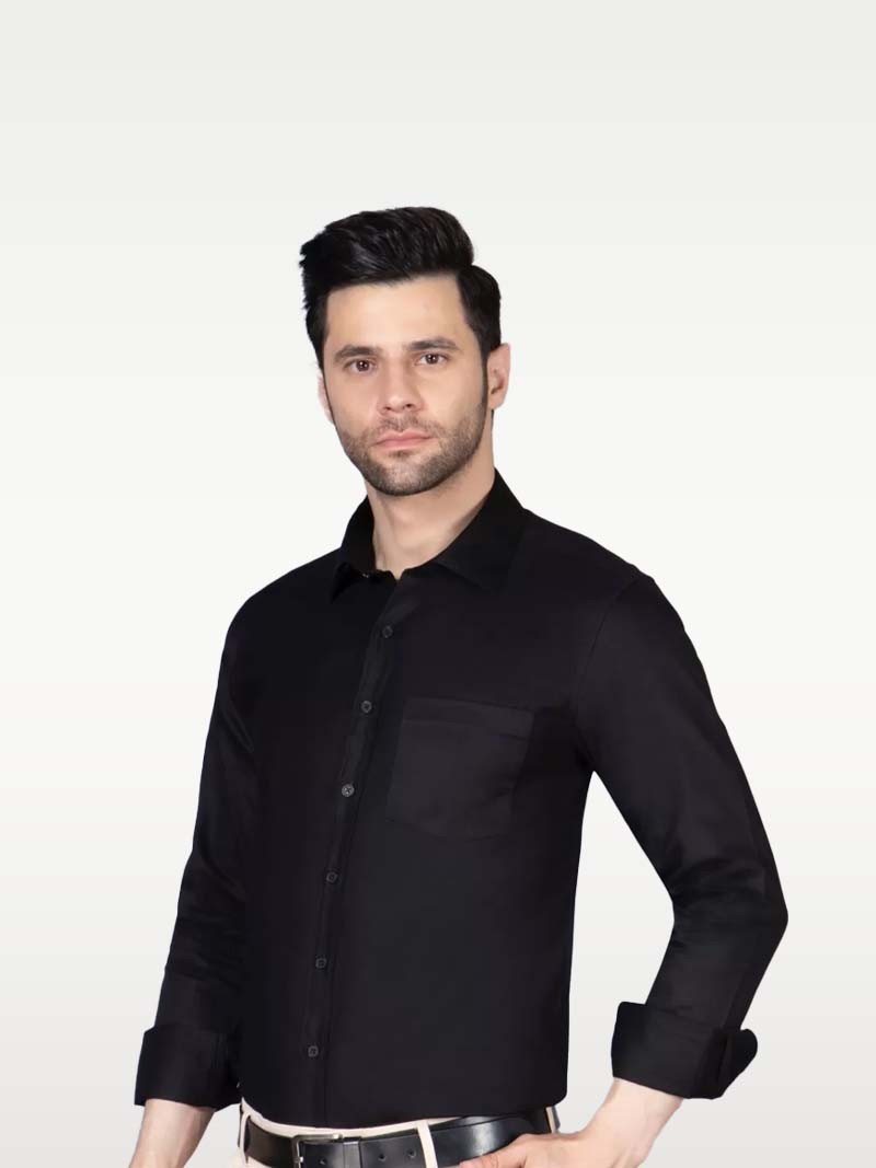 Entellus | Slim Fit Shirt (Black)