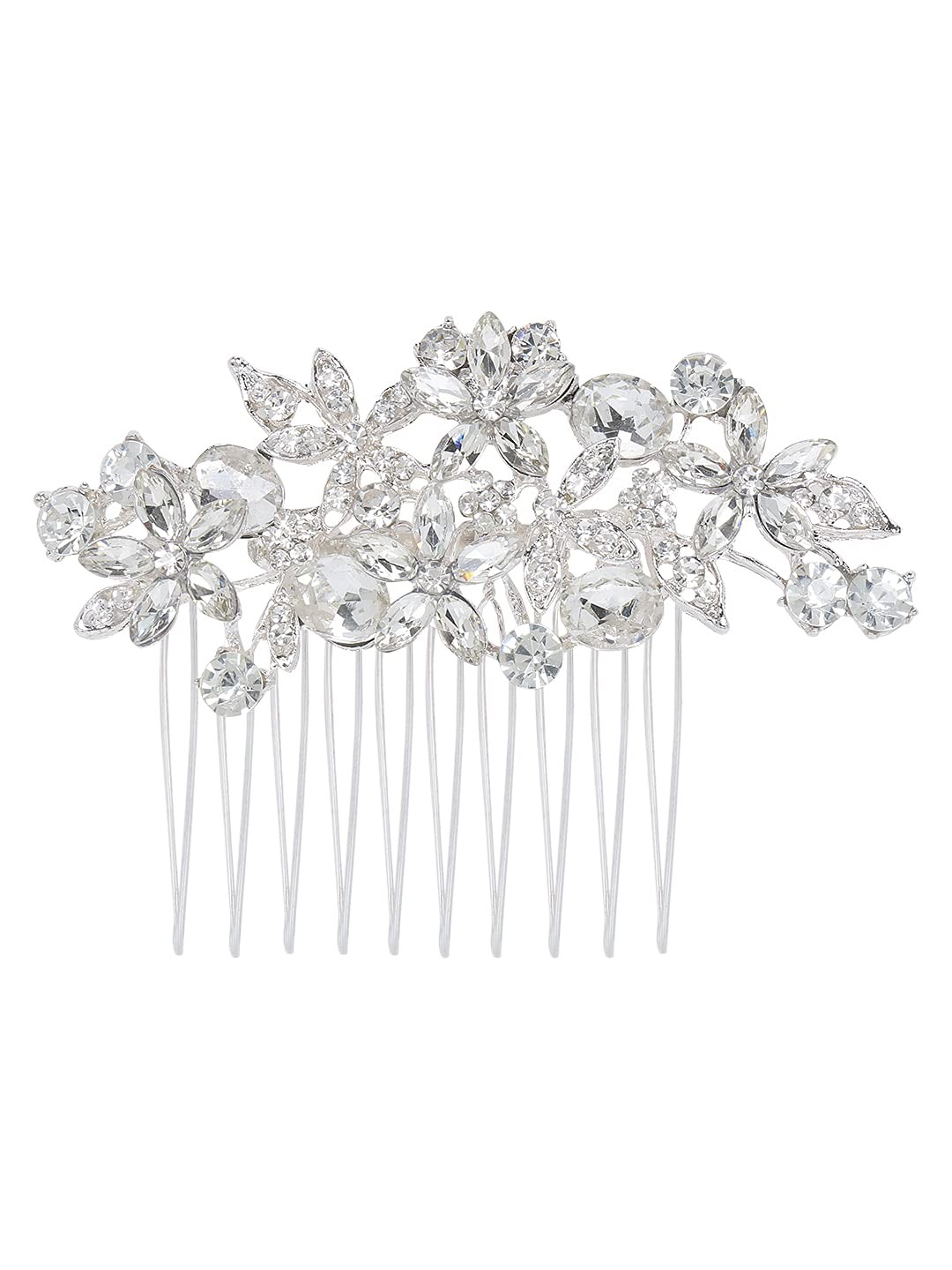 Chimes Comb Pin for Women Jooda Pin Comb Side Hairpins Western Bridal Fancy Crystal Hair Clip/Side Pin for Women