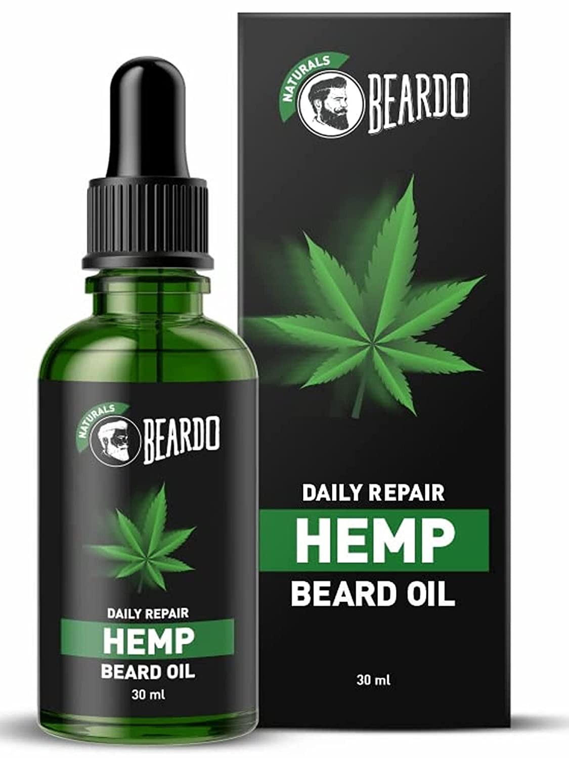 Beardo Daily Repair Hemp Beard Oil, 30 ml | Non-Sticky, Light Beard Oil for Men