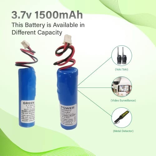 Green Power® 3.7V, 1500 mAh (Cylindrical) (Li-ion) Battery | (3.7V, 1500mAh)
